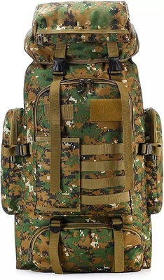 BSCI Nylon Camo Ba lô đi bộ đường dài 75L Ba lô du lịch cắm trại Nam nữ