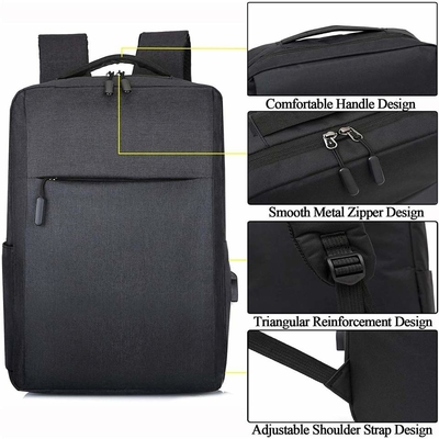 Balo sạc USB chống trộm OEM 15,6 inch Cặp đựng máy tính xách tay cho nam giới