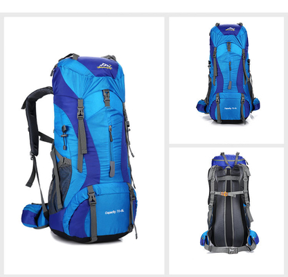 Ba lô leo núi không thấm nước Ransel Ba lô Polyester 70 lít Ba lô ISO