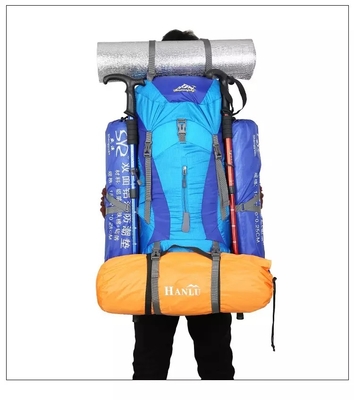 Ba lô leo núi không thấm nước Ransel Ba lô Polyester 70 lít Ba lô ISO