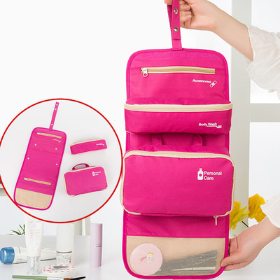 Có thể gập lại Đồ vệ sinh du lịch Túi đựng mỹ phẩm Túi đựng đồ trang điểm Túi tổ chức Polyester