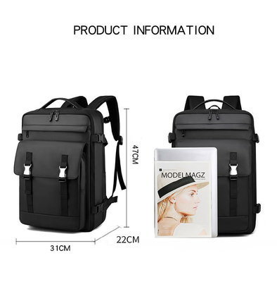 31x22x47cm Balo Doanh nhân Du lịch ISO Balo đi học chống thấm nước Cổng sạc USB