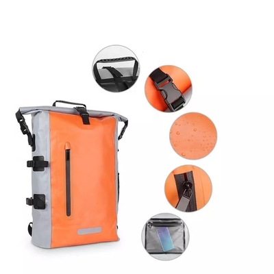 Balo đi bộ đường dài không thấm nước 500D PVC Túi chống nước nổi cho chèo thuyền kayak BSCI