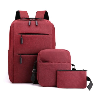 ODM Polyester Men'S Ba lô Bộ Ba lô Máy tính xách tay Màu xanh Hải quân chống thấm nước