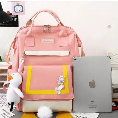 Túi xách 0,65 inch Bộ ba lô Du lịch ngoài trời Bộ ba lô 4 mảnh dành cho nữ