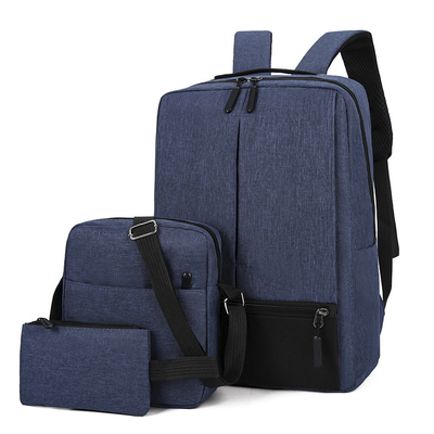 Bộ ba lô máy tính xách tay 3pc cho nam giới làm việc Bộ ba lô du lịch thông minh Unisex