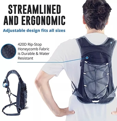 Ba lô đi bộ đường dài không thấm nước ISO 2L 0,1kg Vest giữ ẩm nhẹ cho nam giới đi du lịch