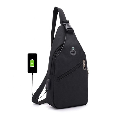 Túi đeo chéo đa năng có cổng sạc Usb Vải Oxford chống thấm nước