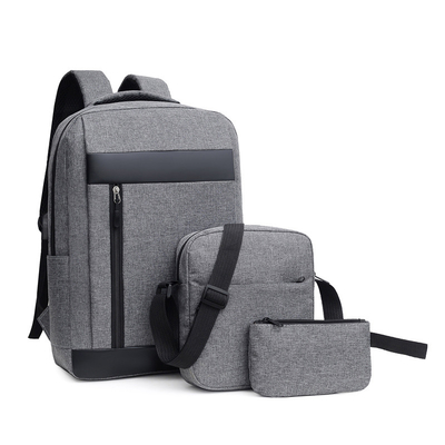 Bộ ba lô Unisex ODM màu đen dành cho Doanh nghiệp 3 trong 1 Bộ ba lô máy tính xách tay Trường học