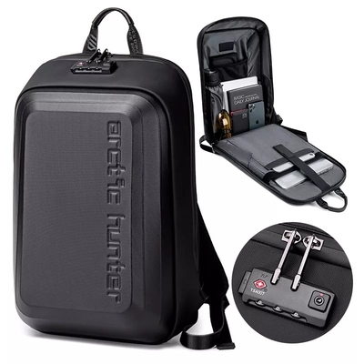 Balo công sở chống nước EVA Hard Case với cổng sạc USB Polyester