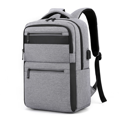 Ba lô máy tính xách tay doanh nhân 15,6 inch Ba lô du lịch không thấm nước với USB 28 * 16 * 42 Cm