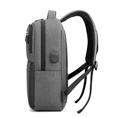 Ba lô máy tính xách tay doanh nhân 15,6 inch Ba lô du lịch không thấm nước với USB 28 * 16 * 42 Cm