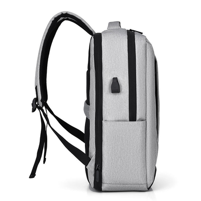 Balo máy tính xách tay kinh doanh màu xám 11,8 inch Balo máy tính xách tay nhẹ nylon