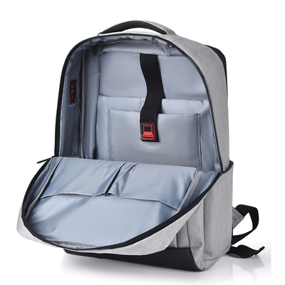 Balo máy tính xách tay kinh doanh màu xám 11,8 inch Balo máy tính xách tay nhẹ nylon