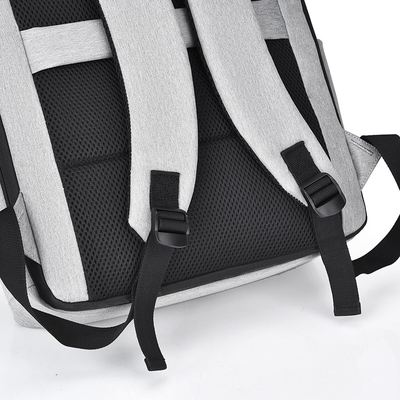 Balo máy tính xách tay kinh doanh màu xám 11,8 inch Balo máy tính xách tay nhẹ nylon