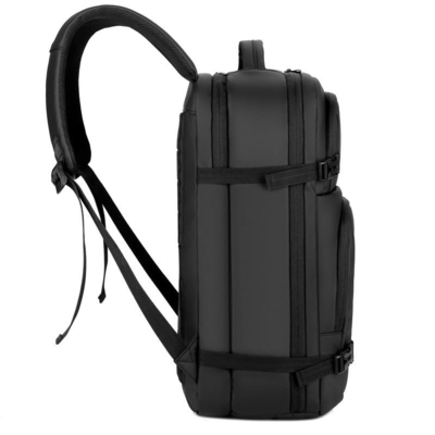 Balo máy tính xách tay chống nước cho nam 17,3 inch BSCI Balo máy tính xách tay Nylon đen