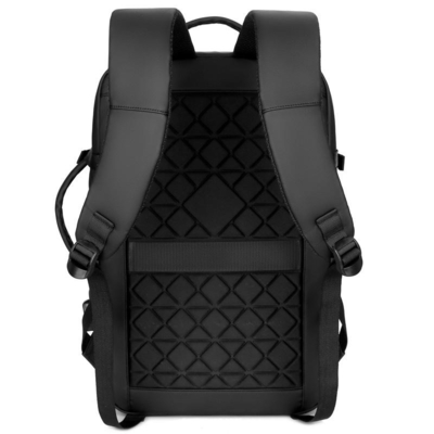 Balo máy tính xách tay chống nước cho nam 17,3 inch BSCI Balo máy tính xách tay Nylon đen