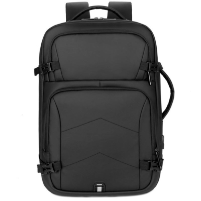 Balo máy tính xách tay chống nước cho nam 17,3 inch BSCI Balo máy tính xách tay Nylon đen