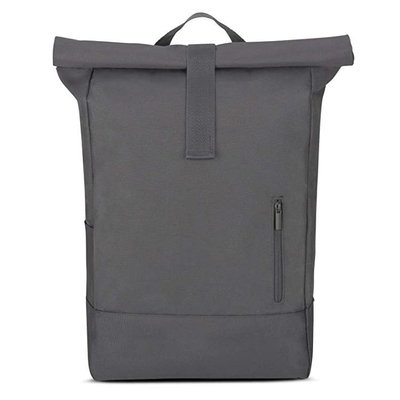 15,6 inch Rucksack RollTop RPET Màu đen Roll Top Ba lô không thấm nước Có thể mở rộng