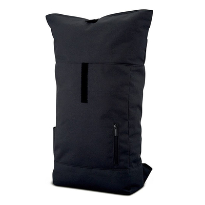15,6 inch Rucksack RollTop RPET Màu đen Roll Top Ba lô không thấm nước Có thể mở rộng