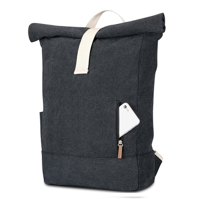 RPET Vintage Roll Top Ba lô Balo Máy tính xách tay chắc chắn Rolltop Không thấm nước