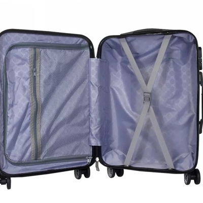 Xe đẩy nhôm PP Bộ hành lý du lịch Vali trên bánh xe Vỏ cứng chống nước 20 inch