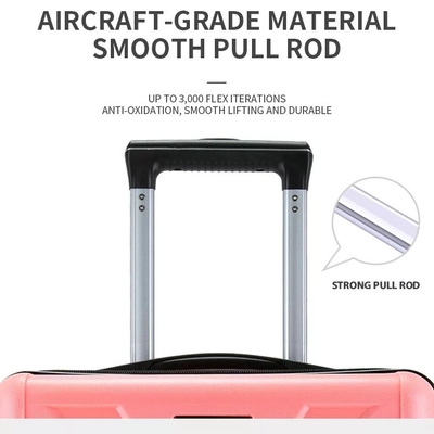 Bộ lót Polyester Vỏ cứng Bộ hành lý Vali xe đẩy 24'' Khóa hành lý Tsa 3 chiếc Pp Mang theo