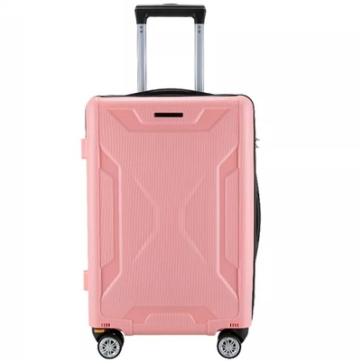 Bộ lót Polyester Vỏ cứng Bộ hành lý Vali xe đẩy 24'' Khóa hành lý Tsa 3 chiếc Pp Mang theo